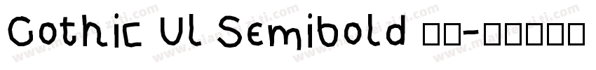 Gothic Ul Semibold 常规字体转换